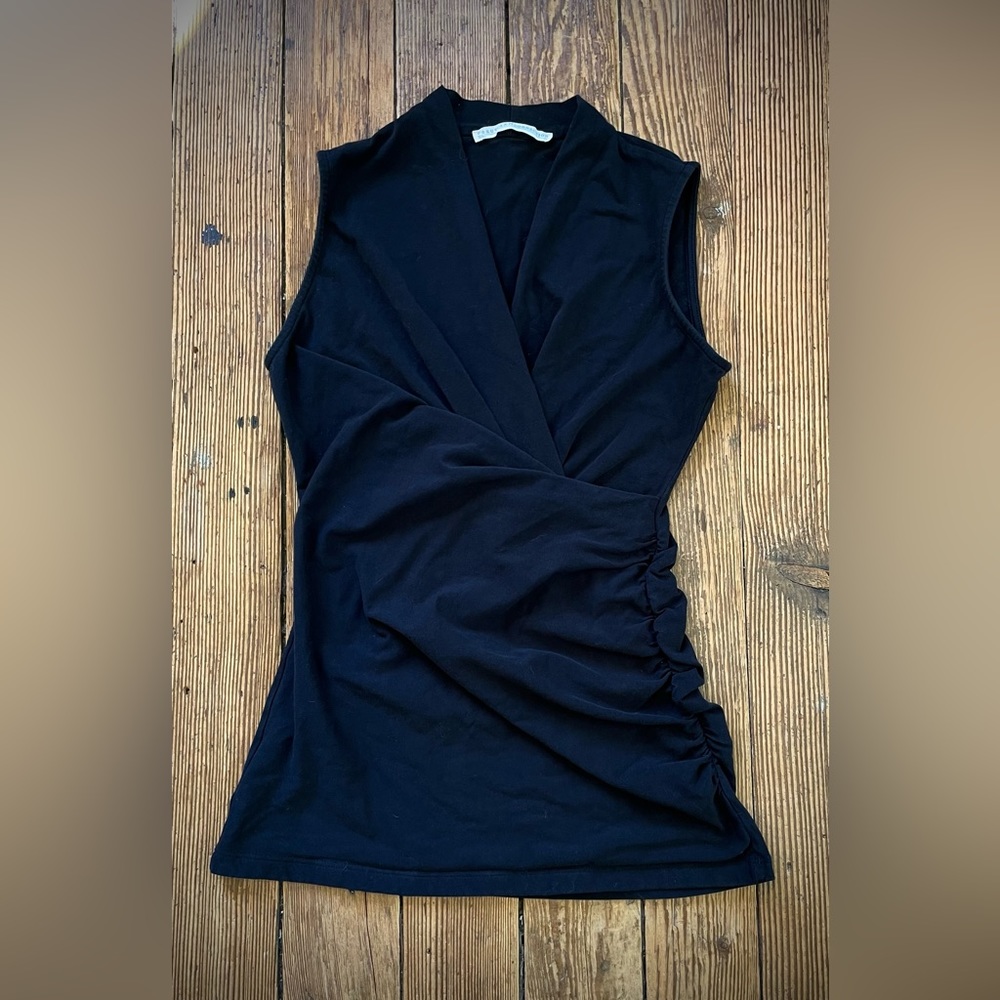 Peruvian Connection Black Sleeveless Top